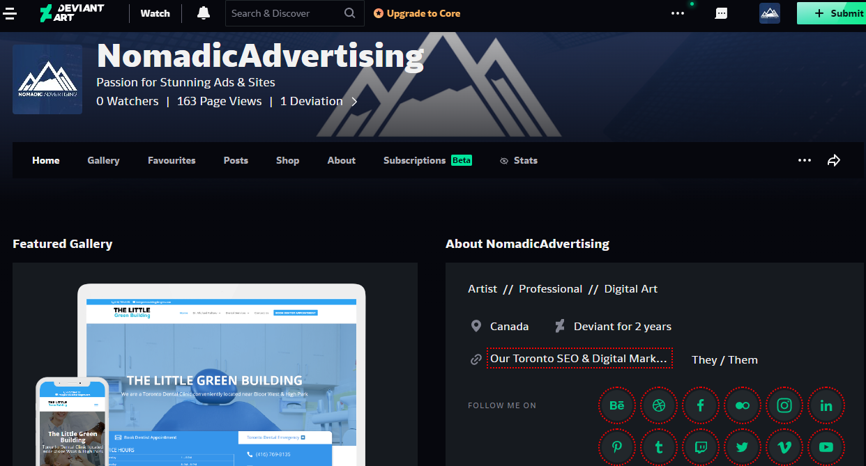 DeviantArt Backlink